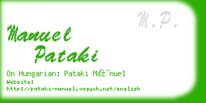manuel pataki business card